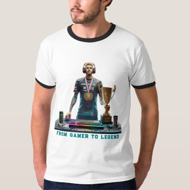 Camiseta From Gamer To Legend Esports Champion Shirt (Frente)