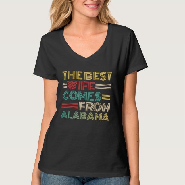 Camiseta From Husband The Best Wife Comes From Alabama (Frente)
