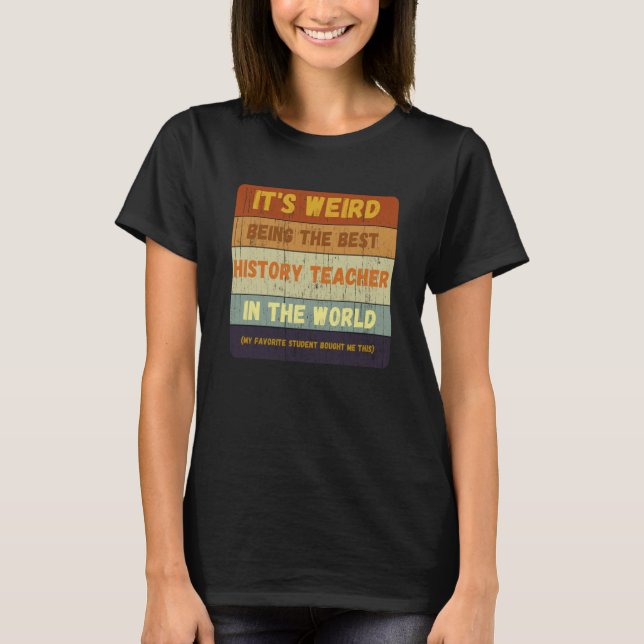 Camiseta From Student To Best History Teacher In World Vint (Frente)