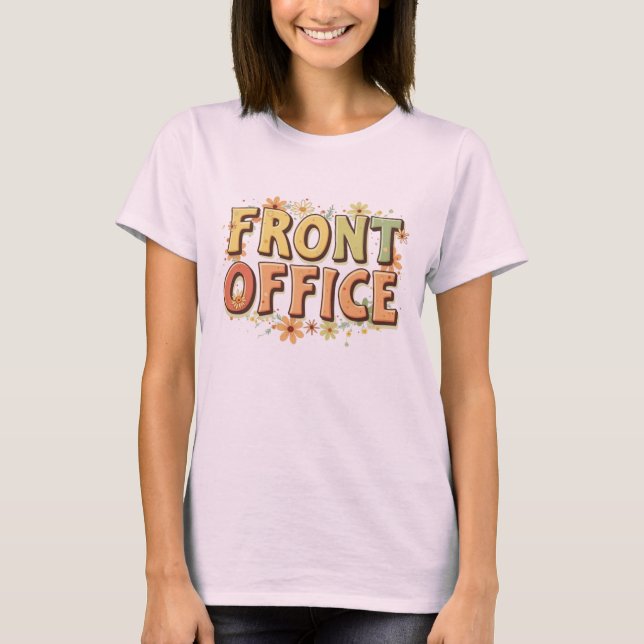 Camiseta Front Office - Retro Floral 70s (Frente)