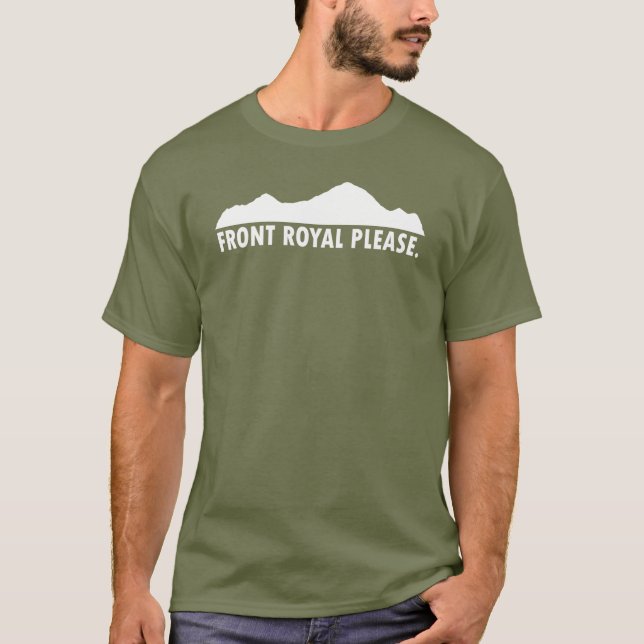 Camiseta Front Royal Virginia, por favor (Frente)