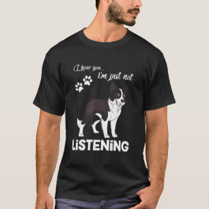 Camiseta Fronteira Collie Eu Ouvi Você Não Ouvir