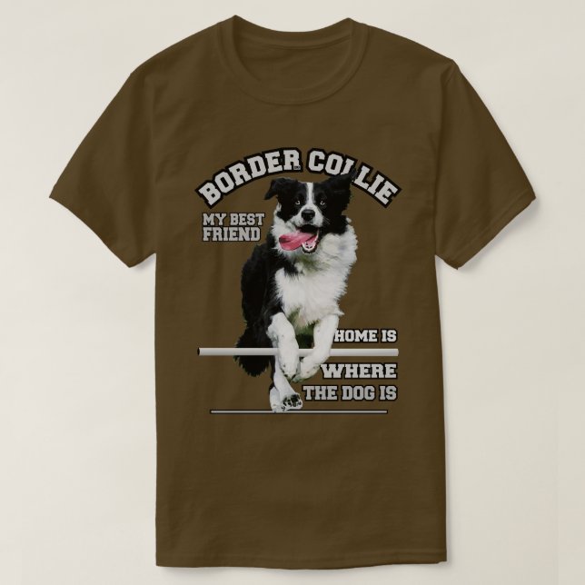Camiseta FRONTEIRA COLLIE Meu melhor amigo (Frente do Design)