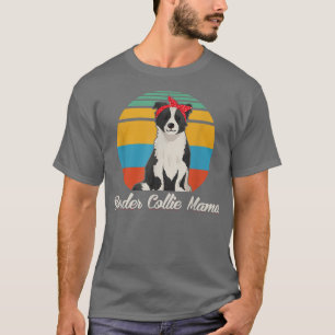 Camiseta Fronteira entre Collie Mama e Proprietário de Cach