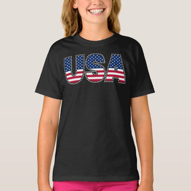 Camiseta Fronteira EUA-4º de julho (Frente)