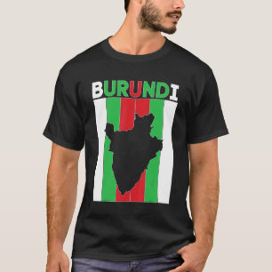 Camiseta Fronteiras do País Burundi