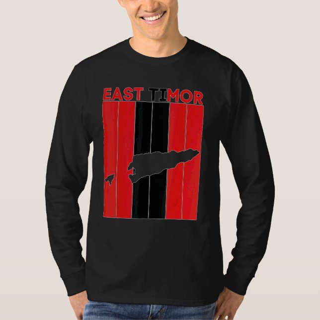 Camiseta Fronteiras do País de Timor-Leste (Frente)