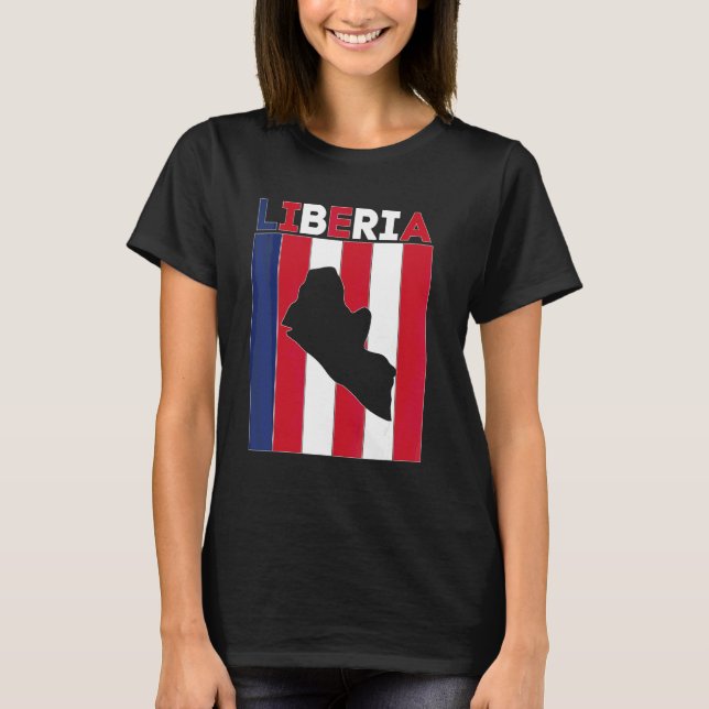Camiseta Fronteiras do País Libéria (Frente)