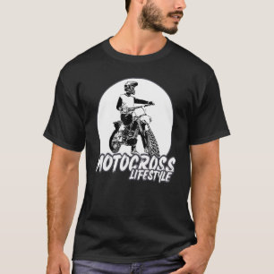 Camiseta Frontier Vintage Motocross Dirtbike Retro Biker Cl