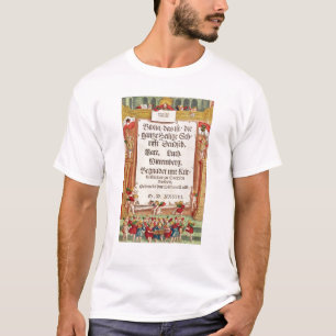 Camiseta Frontispício da bíblia de Luther, c.1530