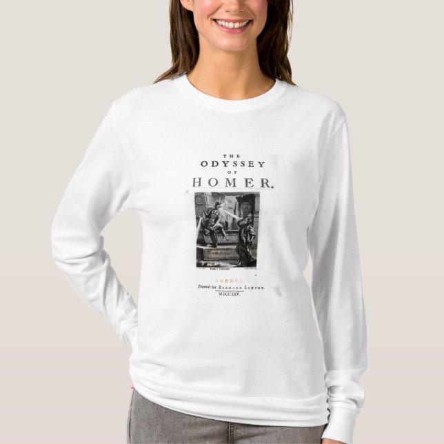 Camiseta Frontispício para "a odisseia" pelo local (Frente)