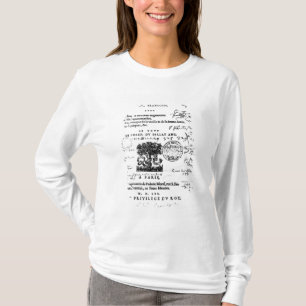 Camiseta Frontispiece 'da defesa e da ilustração do La