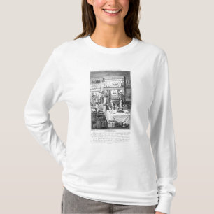 Camiseta Frontispiece 'do Instructor da empregada