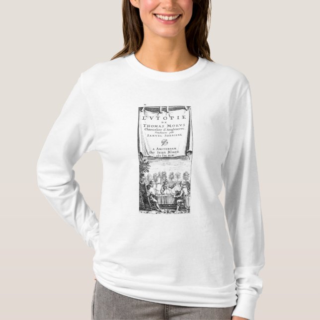 Camiseta Frontispiece, 'o Utopia de Thomas More (Frente)