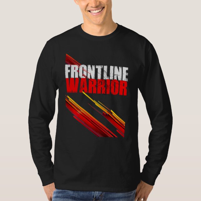 Camiseta Frontline Warrior Na moda Tee (Frente)