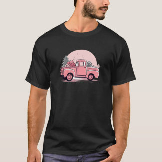 Camiseta Frost de Natal Rosa Mágico