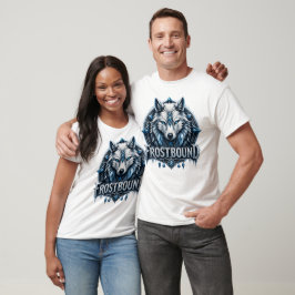 Camiseta Frostbound Ice Wolf Fantasy Guardian Art