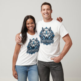 Camiseta Frostbound Mystic Ice Wolf Fantasy Art