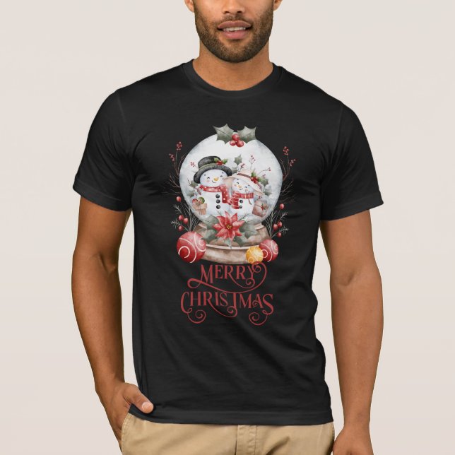 Camiseta Frosted Morning Merry Christmas (Frente)
