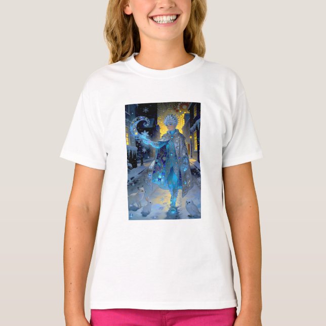 Camiseta Frostmaker of a Moonlit Street – A Winter Portrait (Frente)