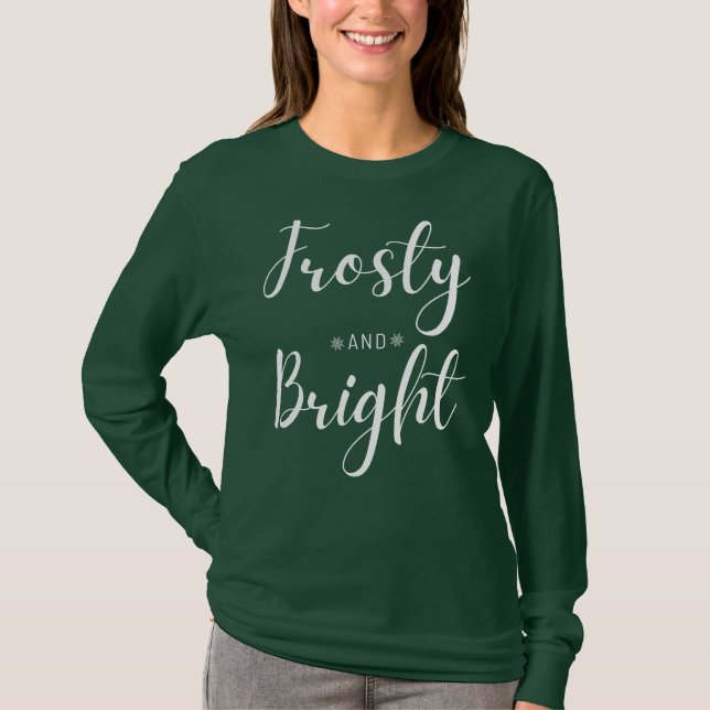 Camiseta Frosty & Bright Christmas (Frente)