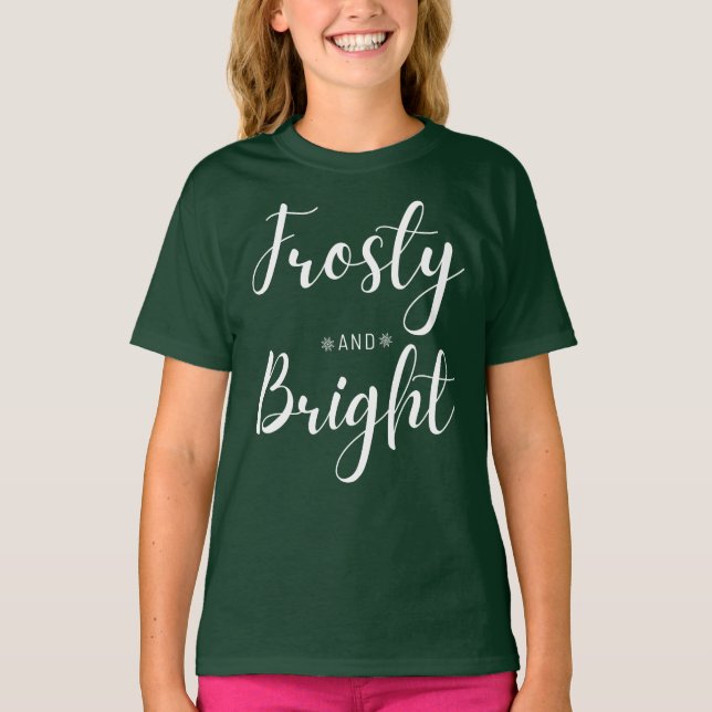 Camiseta Frosty & Bright Christmas (Frente)