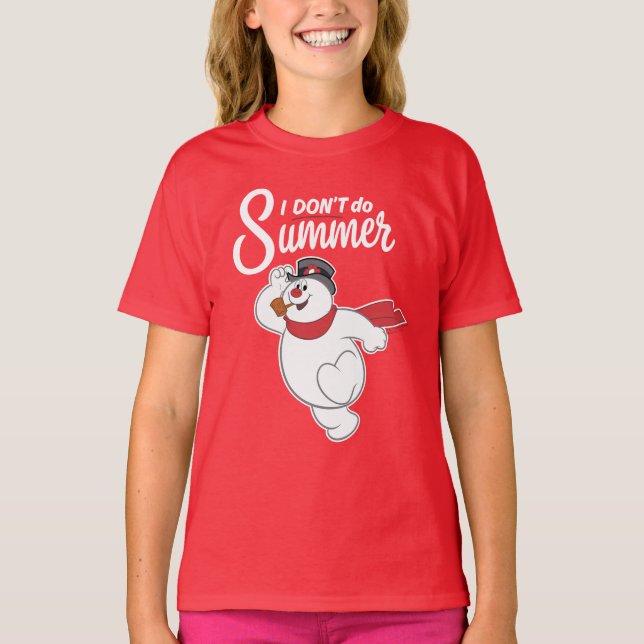 Camiseta Frosty, o boneco de neve | Eu não faço verão (Frente)