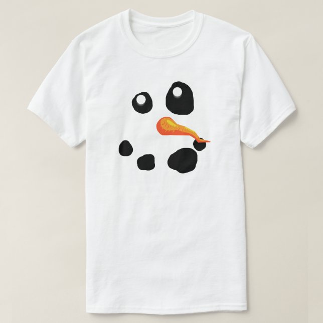 Camiseta Frosty, o Snowman a sorrir (Frente do Design)
