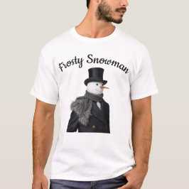 Camiseta Frosty Snowman Simple Elegant Chirstmas Snowman