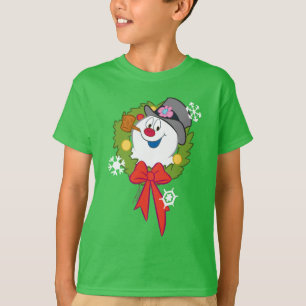 Camiseta Frosty the Snowman™ Frosty Holiday Wreath