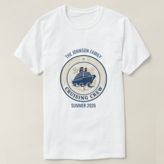 Camiseta Frota de Cruzeiro de Família Combinando