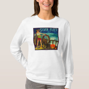 Camiseta Frota de prata LabelMentone alaranjado, CA