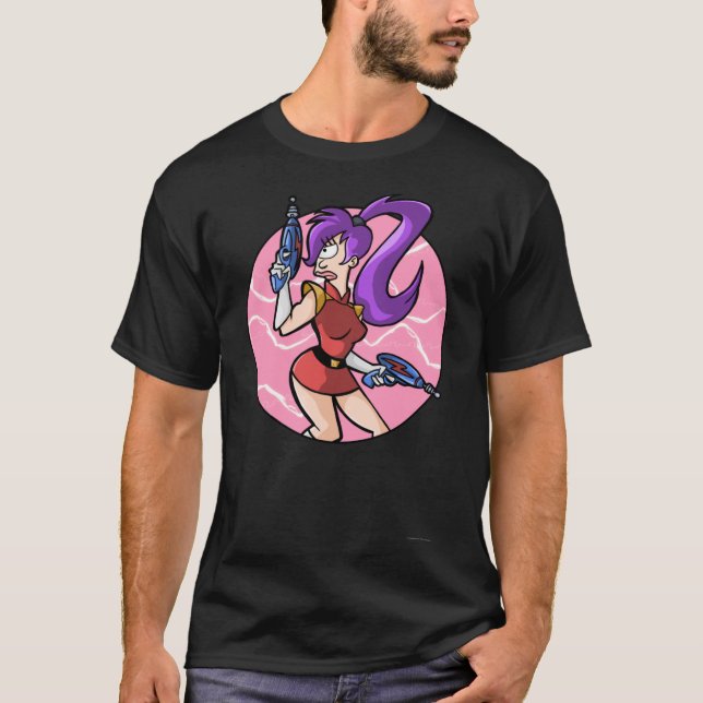 Camiseta Frota Espacial Leela engraçada (Frente)