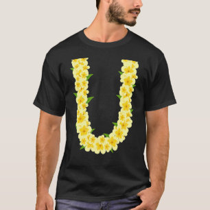 Camiseta Frota Tropical de Verão Havaiana Flor Chain Flo