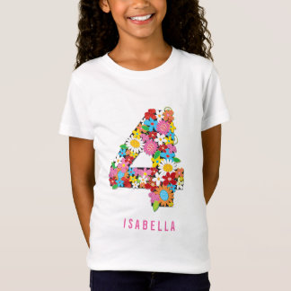 Camiseta Frotas da primavera Jardim Quatro Garotas 4ª Festa