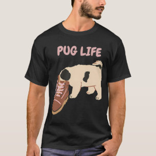 Camiseta Frouxo Pug Dog Halloween Custo de Bruxa da Lua Ass