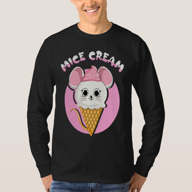 Camiseta Frozen Food Mouse  Foodie Mice Cream (Frente)