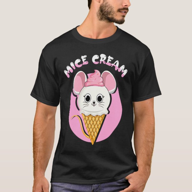 Camiseta Frozen Food Mouse  Foodie Mice Cream (Frente)