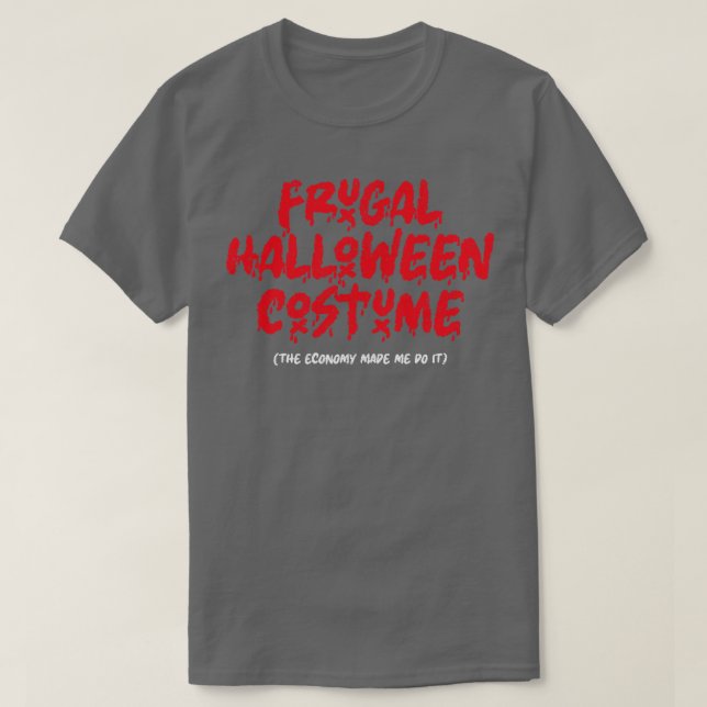 Camiseta Frugal Halloween Costume (Frente do Design)