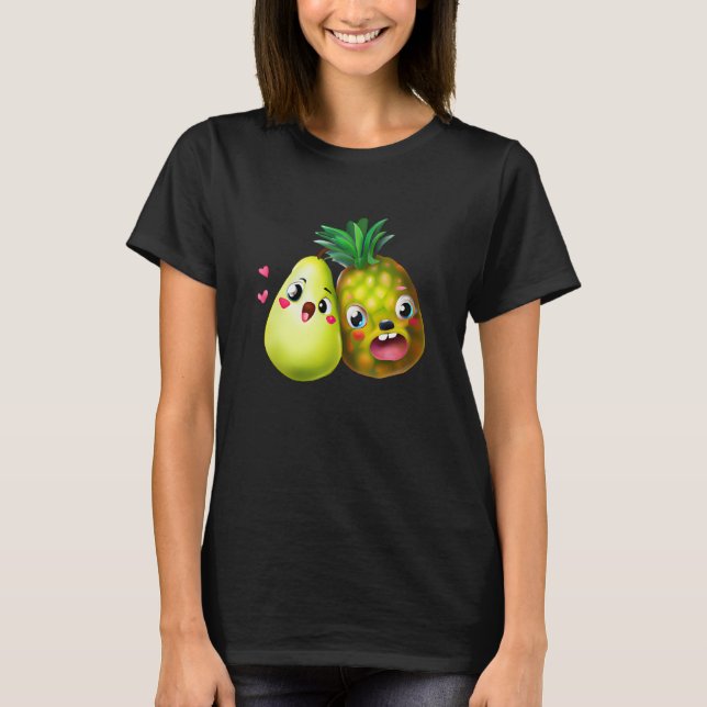 Camiseta Fruit Love Pear and Pineapple (Frente)