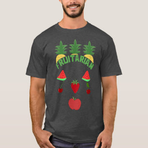 Camiseta Fruitarian Fruits Vegan Face Diet Funny 