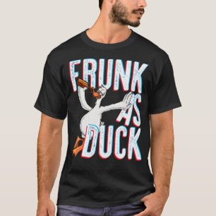 Camiseta Frunk As Duck Funny Bebendo Álcool Labrado