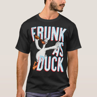Camiseta Frunk As Duck Funny Bebendo Álcool Labrado