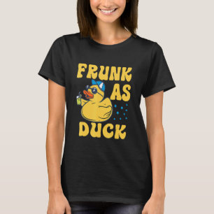 Camiseta Frunk As Duck Rubber Duck Bebendo Humor 4
