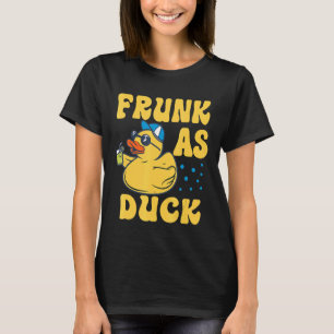 Camiseta Frunk As Duck Rubber Duck Bebendo Humor 4