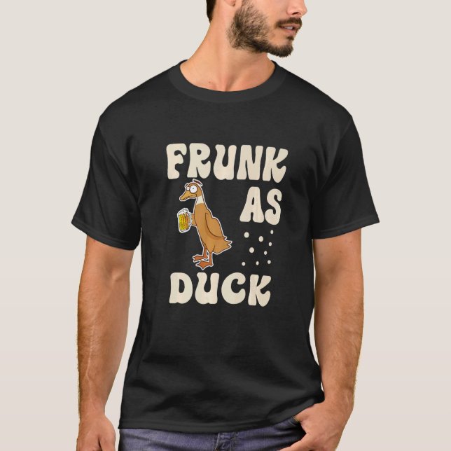 Camiseta Frunk As Duck   Rubber Duck Drinking Meme Humor  1 (Frente)