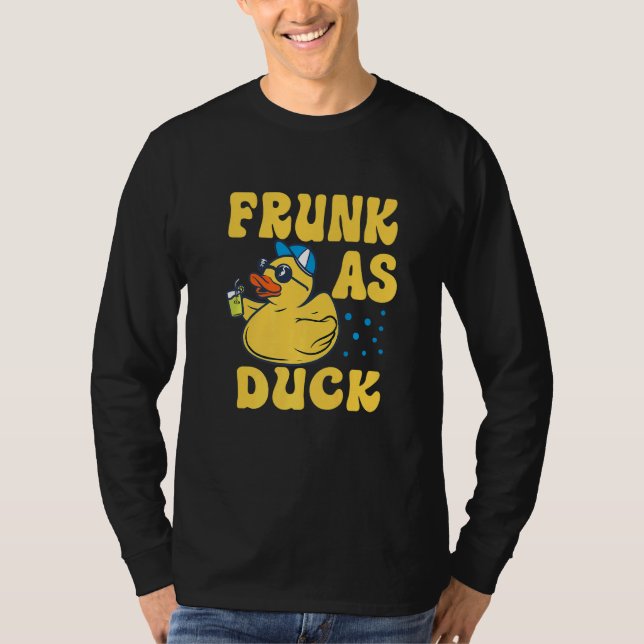 Camiseta Frunk As Duck   Rubber Duck Drinking Meme Humor  4 (Frente)