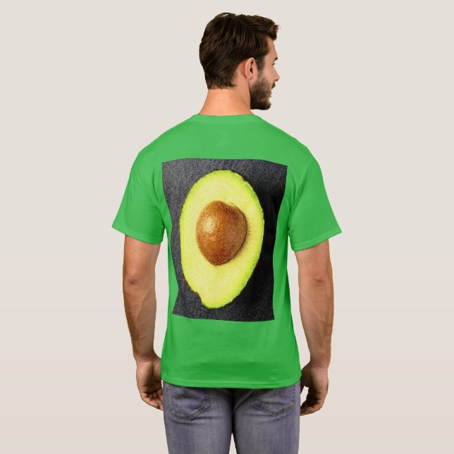 Camiseta "Fruta Abacate" Foto Fofa. Compre Agora (Parte Traseira Completa)