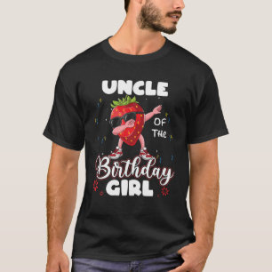 Camiseta Fruta Aluga Tio Da Rapariga De Aniversário Strawb