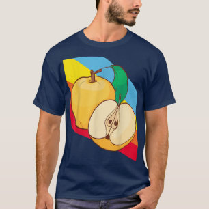 Camiseta Fruta amarela da maçã Comida vegetariana